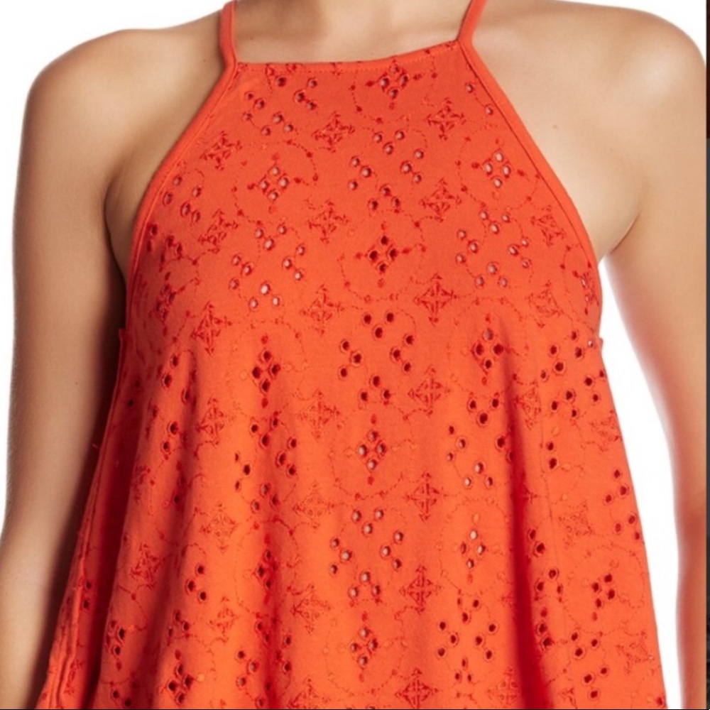 Free People Eyelet Swing Tank M
